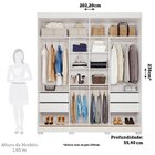 Guarda-roupa Casal 2 Portas De Correr Com Espelho E Pés 235cm