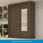 Guarda Roupa Casal 2 Portas De Correr Com Espelhos Flex Color