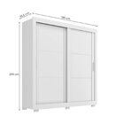 Guarda Roupa Casal 2 Portas De Correr E 4 Gavetas Branco Tita