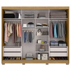 Guarda-roupa Casal 2 Portas De Correr E 4 Gavetas Internas Sa