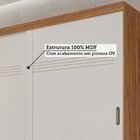 Guarda-roupa Casal 2 Portas De Correr E Pés 243cm 100% Mdf Ma