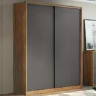 Guarda Roupa Casal 2 Portas De Correr Epico Amendola Grafito