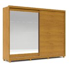 Guarda Roupa Casal 2 Portas De Correr Espelho Apolo 100% Mdf