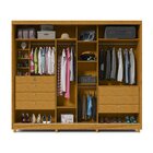 Guarda Roupa Casal 2 Portas De Correr Espelho Apolo 100% Mdf