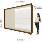 Guarda-roupa Casal 2 Portas De Correr Espelho Apolo 100% Mdf