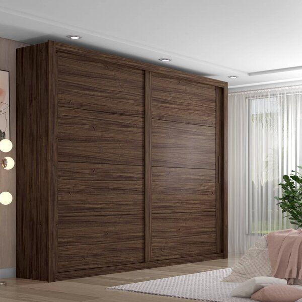 Guarda-roupa Casal 2 Portas De Correr Essencial Espresso Móve