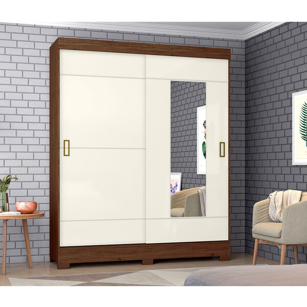 Guarda Roupa Casal 2 Portas De Correr Henn B66