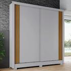 Guarda Roupa Casal 2 Portas De Correr Imperial Cinza/nature -