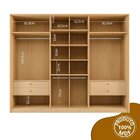 Guarda Roupa Casal 2 Portas De Correr Santorini 4 Espelhos Ca