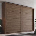 Guarda-roupa Casal 2 Portas Deslizantes Snow Espresso Móveis