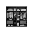 Guarda Roupa Casal 2 Portas E 4 Gavetas Bravo Freijó Cumaru -