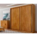Guarda Roupa Casal 2 Portas E 4 Gavetas Bravo Freijó Cumaru -