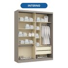 Guarda-roupa Casal 2 Portas Elegance Níquel