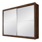 Guarda Roupa Casal 2 Portas Espelhadas De Correr 4 Gavetas Ve