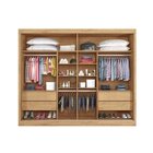 Guarda Roupa Casal 2 Portas Espelhadas De Correr 4 Gavetas Ve