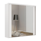 Guarda Roupa Casal 2 Portas Espelho Ripado 2,07 M Imperium Be