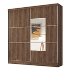 Guarda Roupa Casal 2 Portas Igor Flex Ébano Off White Com Esp