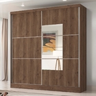 Guarda Roupa Casal 2 Portas Igor Flex Ébano Off White Com Esp