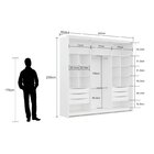 Guarda-roupa Casal 2 Portas Imperium Carvalho/off White