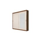 Guarda Roupa Casal 2 Portas Madri Edez Nogueira/off White