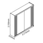 Guarda Roupa Casal 2 Portas Rafaelle Yescasa