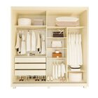 Guarda-roupa Casal 2 Portas Reflecta Com Pés E Led 100% Mdf P