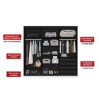 Guarda Roupa Casal 3 Espelho 3 Portas E 4 Gavetas Gravatá Yes