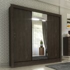 Guarda-roupa Casal 3 Espelhos 3 Portas De Correr 4 Gavetas Ma