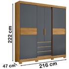 Guarda Roupa Casal 3 Gav 0290 Moval
