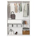 Guarda Roupa Casal 3 Portas 1 Gaveta Paris Branco Caemmun