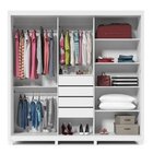 Guarda-roupa Casal 3 Portas 1 Porta Espelhada Com Pés Royale