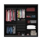 Guarda-roupa Casal 3 Portas 1 Porta Espelhada Com Pés Royale