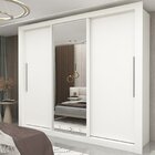 Guarda-roupa Casal 3 Portas 1 Porta Espelhada Milão Yescasa 1
