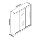 Guarda-roupa Casal 3 Portas 1 Porta Espelhada Milão Yescasa 1