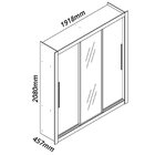 Guarda-roupa Casal 3 Portas 1 Porta Espelhada Milão Yescasa 1