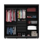 Guarda-roupa Casal 3 Portas 1 Porta Espelhada Royale 100% Mdf