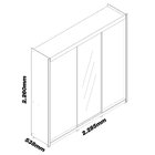 Guarda-roupa Casal 3 Portas 1 Porta Espelhada Royale 100% Mdf