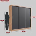 Guarda Roupa Casal 3 Portas 2 Gavetas 100% Mdf London Yescasa