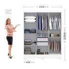 Guarda-roupa Casal 3 Portas 2 Gavetas Atenas Yescasa