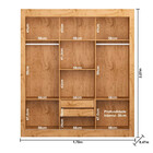 Guarda Roupa Casal 3 Portas 2 Gavetas Cor22030 Araplac