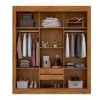 Guarda Roupa Casal 3 Portas 2 Gavetas Cor22030 Araplac