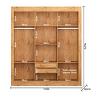 Guarda Roupa Casal 3 Portas 2 Gavetas Cor22030 Araplac