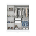 Guarda Roupa Casal 3 Portas 2 Gavetas Majestic Casa 812