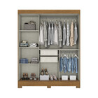 Guarda Roupa Casal 3 Portas 2 Gavetas Max Casa 812