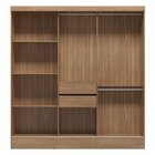 Guarda Roupa Casal 3 Portas 2 Gavetas Plata  Amendola Touch/o