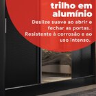 Guarda-roupa Casal 3 Portas 2 Gavetas Plata Preto/amêndola