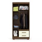 Guarda Roupa Casal 3 Portas 2 Gavetas Primacy Batrol Móveis C