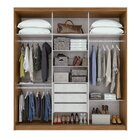 Guarda-roupa Casal 3 Portas 3 Gavetas Aquarius Rovere Natural