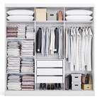 Guarda-roupa Casal 3 Portas 3 Gavetas Branco M550 - Kappesberg