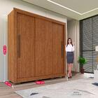 Guarda-roupa Casal 3 Portas 3 Gavetas Cannes Imop Cinamomo